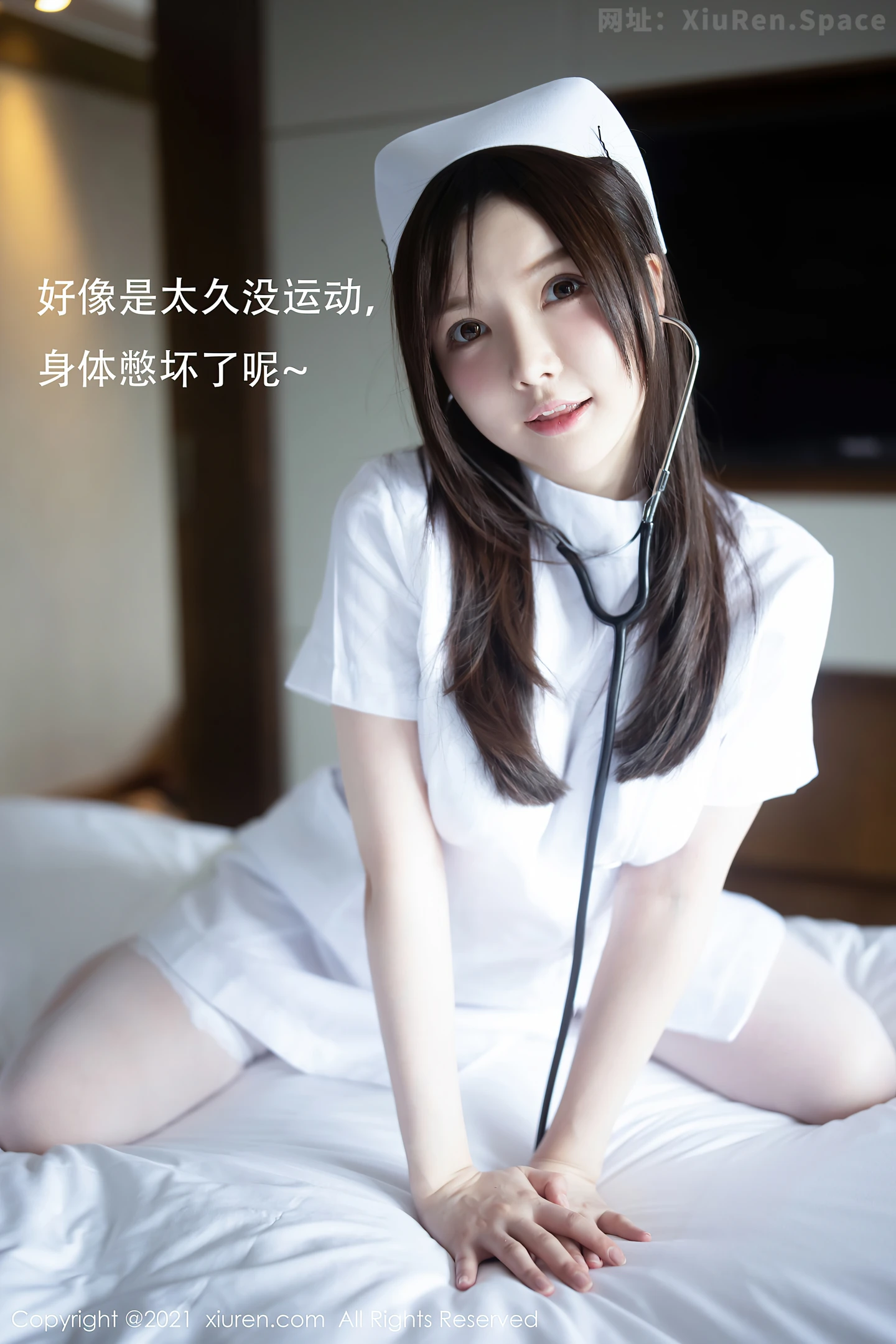 图片[6]-[XiuRen秀人网]VOL.3114 女神糯美子Mini洁白护士制服主题私房蕾丝内衣秀豪乳翘臀诱惑写真54P-秀人网官方网站